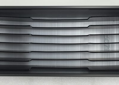 Reusable foam-lined tray staged for a production line