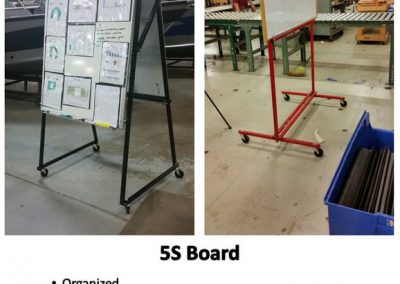5S boards built from reusable fixture components