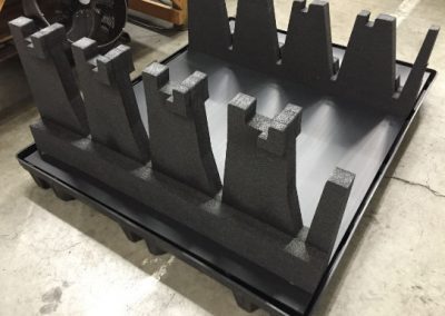 Returnable dashboard and interior part packaging for automotive assembly
