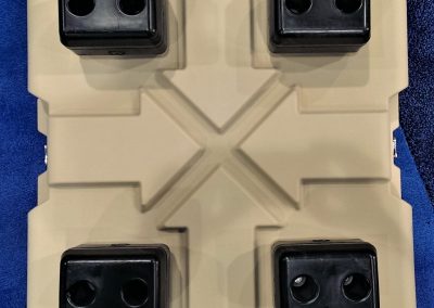 Molded feet on RotoMold case
