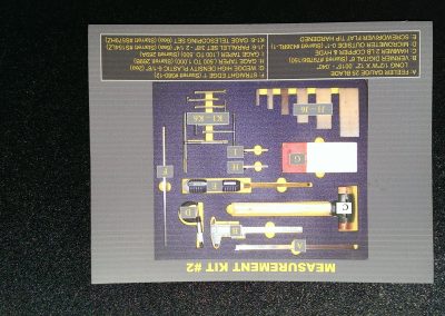 Case insert with pictorial labeling key