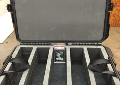 Medium returnable case insert with custom foam pockets
