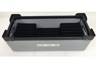 Custom foam tray protecting parts during in-plant transfer